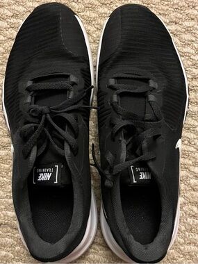 Nike Men’s Training Sneakers Flex Control 4 Black & White Low-Top